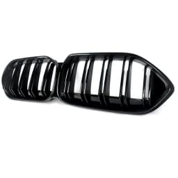 For BMW F44 220i Gran Coupe 2020-2022 Dual Slats Front Bumper Grille Gloss Black