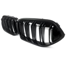 For BMW F44 220i Gran Coupe 2020-2022 Dual Slats Front Bumper Grille Gloss Black