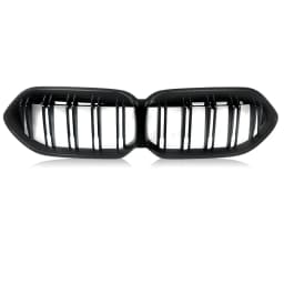 For BMW F44 220i Gran Coupe 2020-2022 Dual Slats Front Bumper Grille Gloss Black