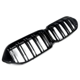 For BMW F44 220i Gran Coupe 2020-2022 Dual Slats Front Bumper Grille Gloss Black