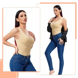 Slimming Bodysuit Shapewear for Women Seam-free Tummy Control Underwear Tops Built in Bra Camisole Body Shaper Sexy Fajas