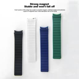 Magnetic Silicone Strap for Samsung Galaxy 6 5 4 40 44mm 6/4Classic 43 47mm 42 46mm No Gaps Bracelet for Watch 5Pro 45mm Band