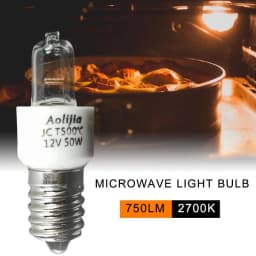 2000H 40W/50W E14 Oven Light Bulb Halogen Oven Lamp High Temperature 500 Degree Resistant Safe Dryer Microwave Light Bulb