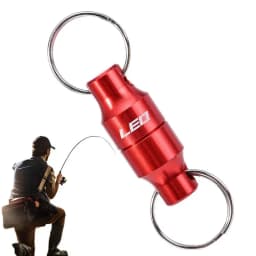 Fly Fishing Retractor Fishing Net Holder Fishing Retractor Net Release Keeper With Carabiner Alloy Magnet Clip Holder Fly