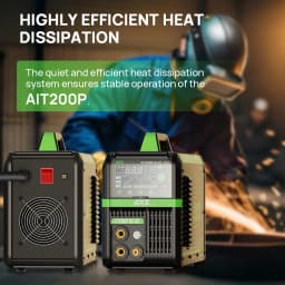 AC/DC TIG Welder 200A Pulse AIT200P AIXZ 5 in 1 HF TIG ARC Stick Spot Welder Aluminum IGBT Inverter Welding Machine EU Plug