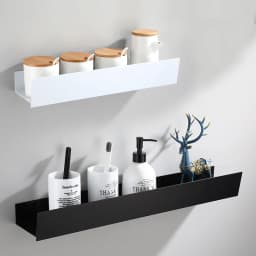 Bathroom Glass Shelf No Drill Organizer Shower Storage Rack Black Corner Shelves Wall Mounted Aluminum Toilet Shampoo Holder