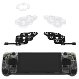 eXtremeRate Face Clicky Kit for Steam Deck LCD Handheld Console, Custom Dpad View A B X Y Menu Keys Face Button Mouse Clicky Kit