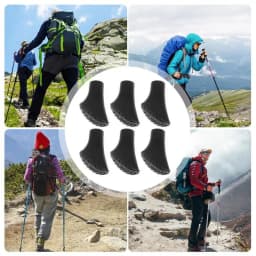 Hiking Stick Rubber Feet Outdoor Climbing Sticks Rubber Feet Lightweight Walking Sticks Tips Accessories Fits Most Standard
