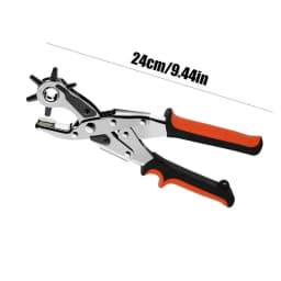 Leather Belt Hole Punch Plier Eyelet Puncher Revolve Sewing Machine Bag Setter Tool Watchband Strap Household Leathercraft