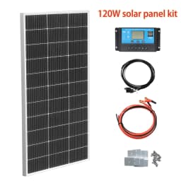 120W 240W 360W 480W Tempered Glass Solar Panel Rigid Painel 12V 1-4pcs Windproof Anti-snow Anti-hail PV Panels Solar System