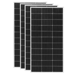 120W 240W 360W 480W Tempered Glass Solar Panel Rigid Painel 12V 1-4pcs Windproof Anti-snow Anti-hail PV Panels Solar System