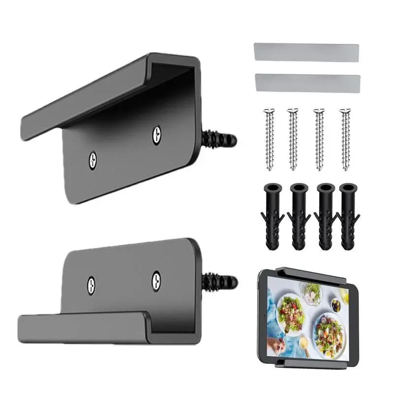 Tablet Wall Holder Adhesive Tablet Stand Laptop Shelf Wall Tablet Holder Laptop Holder Tablet Mount Stick on Wall for EReader