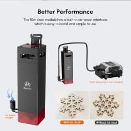 Algolaser 10W Laser Head For Algolaser DIY KIT/Alpha/Delta Laser Engraver Cutter Upgrade Replacement Part Laser Accessories Tool