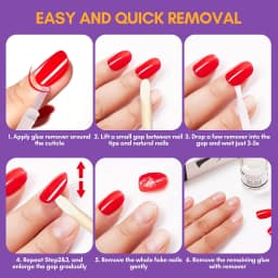 Makartt Nail Glue & Remover Kit – Super Strong Adhesive for Press-On Nails with 10ml or 50ml Glue Debonder, Easy Removal