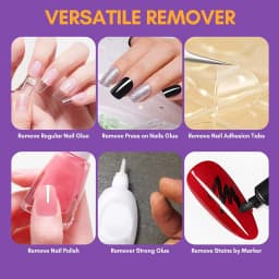 Makartt Nail Glue & Remover Kit – Super Strong Adhesive for Press-On Nails with 10ml or 50ml Glue Debonder, Easy Removal