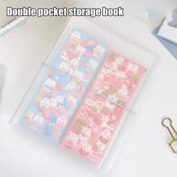 Stickers Storage Book Reusable Stickers Organizer Album Reusable Frosted Organizer Book For Exhibition School And Home