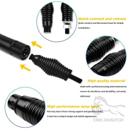 UTV Whip Lights Spring LED Mounting Base Compatible With Polaris RZR XP For Can-Am Maverick X3 For ATV Boat Offroad