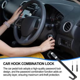 Car Anti Theft Wheel Lock Adjustable Combination Code Car Anti-Theft Lock Car Pedal Locks Keyless Password Car Security Device