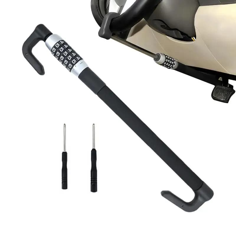 Car Anti Theft Wheel Lock Adjustable Combination Code Car Anti-Theft Lock Car Pedal Locks Keyless Password Car Security Device