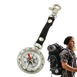 Mini Survival Compass Portable Outdoor Camping Hiking Pocket Navigator Adventure Keychain Compass Climbing Accessories Equipment