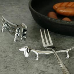 Stainless Steel Dachshund Dog Chopstick Holder Chopsticks Rest Spoon Stand Fork Holder Kitchen Cutlery Shelf Table Decoration