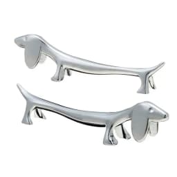 Stainless Steel Dachshund Dog Chopstick Holder Chopsticks Rest Spoon Stand Fork Holder Kitchen Cutlery Shelf Table Decoration