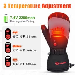 Heated Gloves with Rechargeable Battery Thermal Gloves for Women Men Husband Ski Motorcycle Glove Hand Warmer Heat