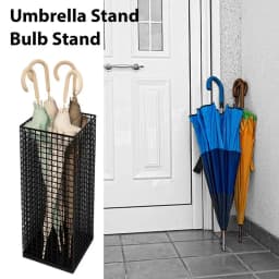 Umbrella Rack For Entryway Metal Iron Storage Rack Umbrella Stands Rust-Resistant Umbrella Racks Large-Capacity For Doorway