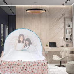 Outdoor tent accessories mosquito net Fly Netting Folding Bed Canopy No Bottom &Zipper Anti-Fly Netting Space Cabin Net Fly Mesh