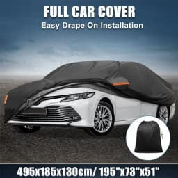 UXCELL Car Cover for Toyota Camry 2007-2022 210D-PU Oxford Outdoor Full Car Cover All Weather Waterproof Protection