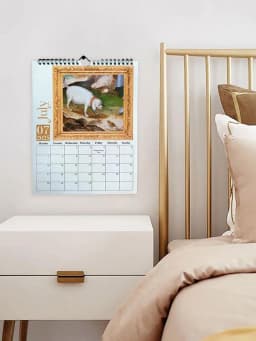 2025 Dog Calendar Monthly Mystique Medieval Dogs Wall Calendar Fun Wall Dog Planning Calendar For Classroom Dormitory Apartment