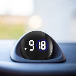 Auto Dashboard Car Clocks For Dash Stick Small Digital LED Display Waterproof Motorcycle Clock Stick Watch For Car Interior