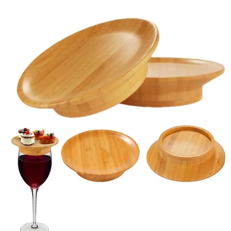 4pcs Charcuterie Board Wine Toppers Wine Glass Appetizer Decorative Topper Coasters Wine Glass Topper Covers For Wedding Party