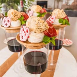 4pcs Charcuterie Board Wine Toppers Wine Glass Appetizer Decorative Topper Coasters Wine Glass Topper Covers For Wedding Party