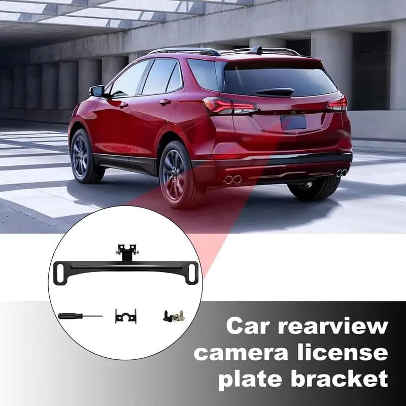 Rear Camera License Plate Mount Rearview Camera License Plate Bracket Waterproof Rear Reverse License Plate Camera Mount Kit For