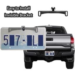 Rear Camera License Plate Mount Rearview Camera License Plate Bracket Waterproof Rear Reverse License Plate Camera Mount Kit For