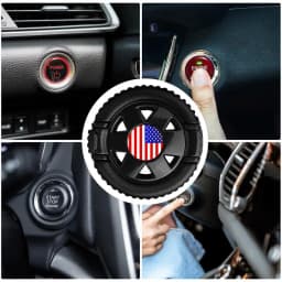 Start Stop Button Cover Multipurpose Start Button Protective Cover Car Start Engine Cover Decorative Starter Button Covers Car