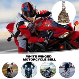 Lucky Bell For Bikers Skull Vintage Guard Bell Stylish Dragon Lucky Bell Novelty Dangling Decoration For Cars Keys Backpacks