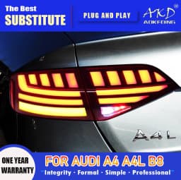 AKD Tail Lamp for Audi A4 B8 LED Tail Light 2009-2012 A4L Rear Fog Brake Turn Signal Automotive Accessories