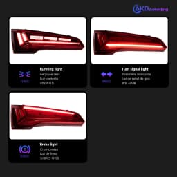 AKD Tail Lamp for Audi Q5 Q5L LED Tail Light 2018-2020 Q5 Q5L Rear Fog Brake Turn Signal Automotive Accessories