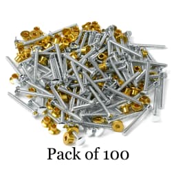 100 PCS For Peterbilt 379 Hucks & Collars - 3/16" Medium Flange Collars Replace MGP98T-R6-10G, MGCS-R6U