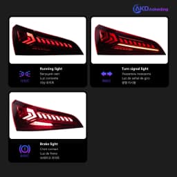 AKD Tail Lamp for Audi Q5 Q5L LED Tail Light 2008-2018 Q5 Q5L Rear Fog Brake Turn Signal Automotive Accessories