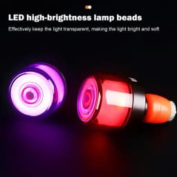 Handlebar End Light Turn Signals For E-Scooters Rechargeable Easy Install Super Bright Waterproof LED Turn Signals Safety