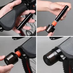 Handlebar End Light Turn Signals For E-Scooters Rechargeable Easy Install Super Bright Waterproof LED Turn Signals Safety