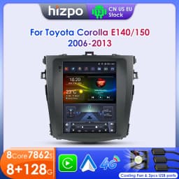 Hizpo 9.7" Android 13 Car Stereo Radio For Toyota Corolla E140/150 2006-2013 Multimedia Player 2 Din GPS Carplay Speakers Wifi