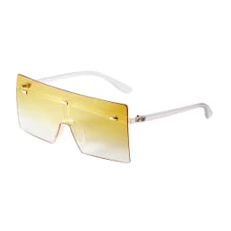 SORVINO Rimless Oversized Square Sunglasses Fashion Women Shades UV400 Vintage Flat Top One Piece Gradient Lens Sun Glasses