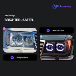 Car Lights for Toyota Land Cruiser LC100 LED Headlight 1998-2007 LC100 Head Lamp Drl Projector Lens Automotive Accessories
