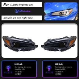 AKD Head Lamp for Subaru Impreza LED Headlight 2015-2020 Headlights WRX STI DRL Turn Signal High Beam Angel Eye Projector Lens
