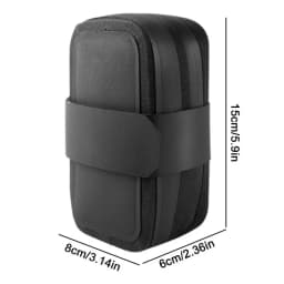 Waterproof Saddle Bags Waterproof Zipper Storage Saddle Bag 0.8L Cycling Wedge Pack Small Waterproof Pouch Cycling Accessories