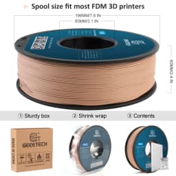 GEEETECH 10Kg 3d Matte PLA Filament 1.75mm Spool Wire For 3D Printer Material, Safety, Vacuum Packaging